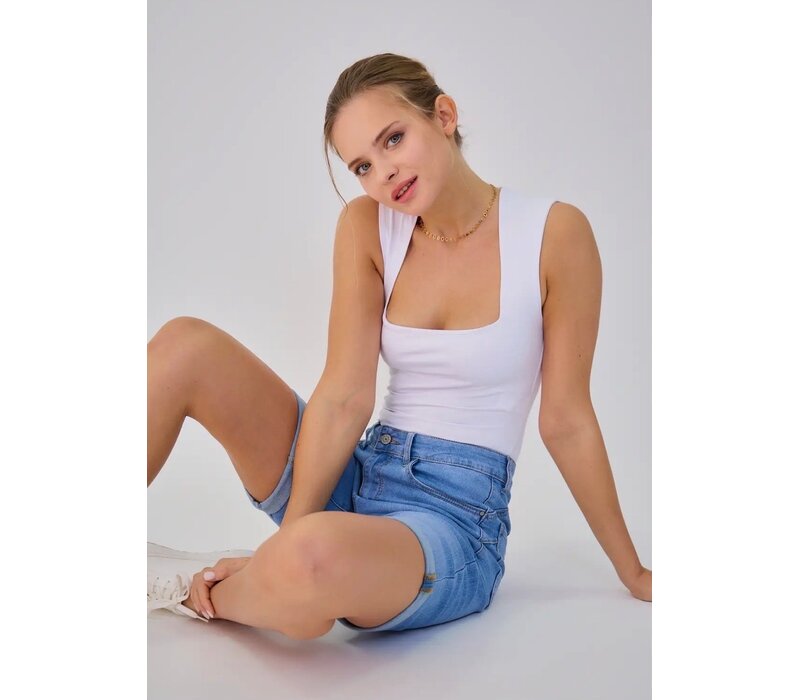 Ana & Lucy “TALYA” Slim Demin Stretch Shorts