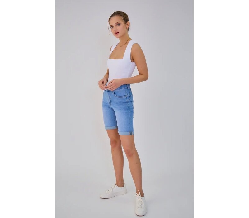 Ana & Lucy “TALYA” Slim Demin Stretch Shorts