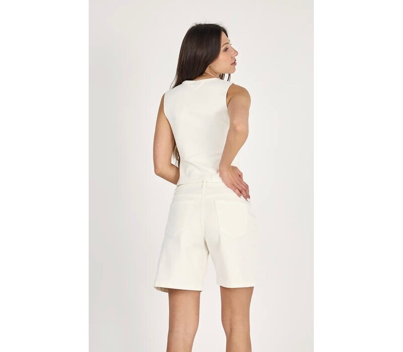 Ana & Lucy “CYRIA” Cream Baggy Shorts