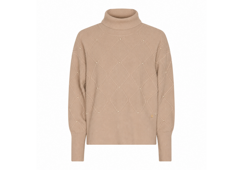 Micha A/W Micha 183 134 Camel Sweater w/Pearls