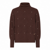 Micha A/W Micha 183 134 Brown Sweater w/Pearls