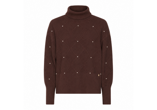Micha A/W Micha 183 134 Brown Sweater w/Pearls