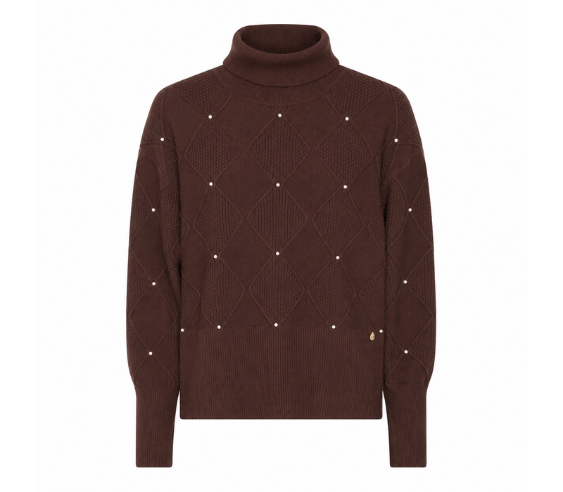Micha 183 134 Brown Sweater w/Pearls