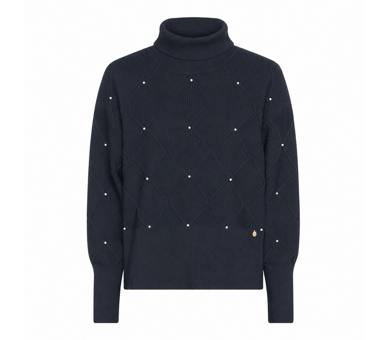 Micha 183 134 Navy Sweater w/Pearls