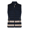 Micha A/W Micha 106 308 Navy/Camel Quilted Gilet