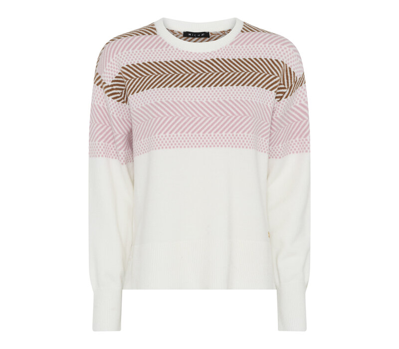 Micha 182 132 Cream Multi Soft Sweater