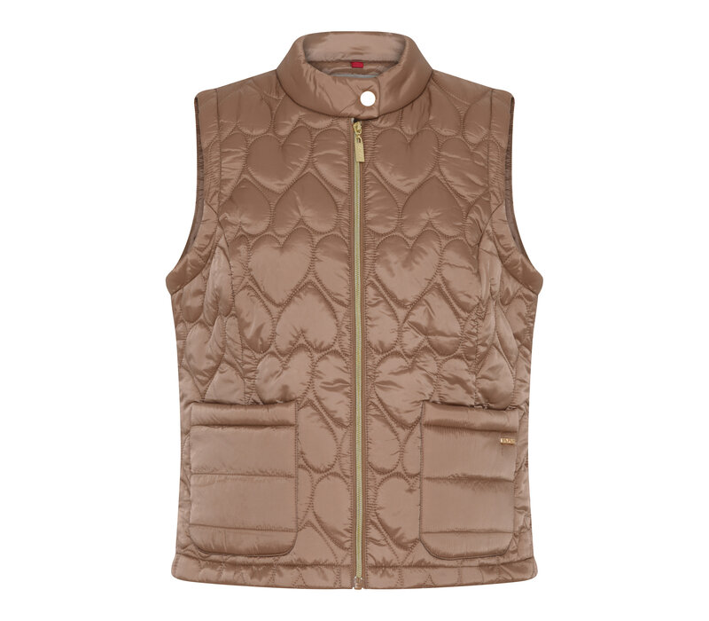 Micha 106 310 Nougat Quilted Gilet