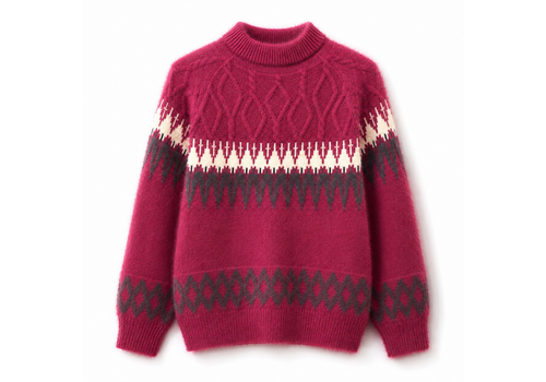 Micha A/W Micha 183 142 Wine multi Cosy Sweater