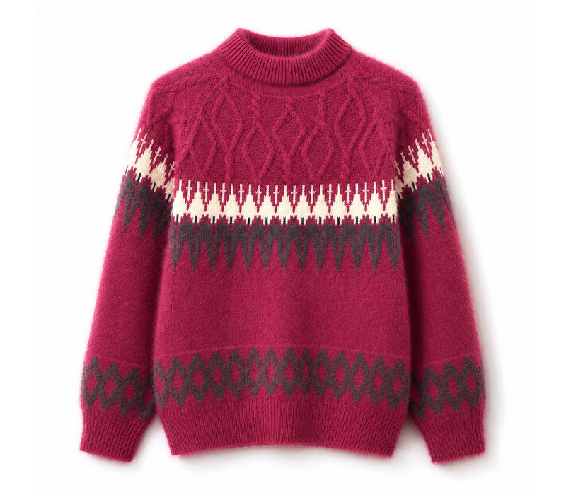 Micha 183 142 Wine multi Cosy Sweater