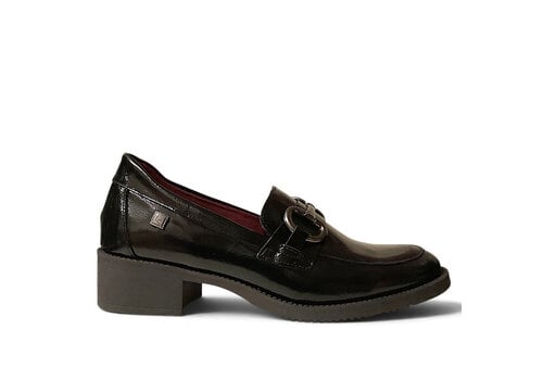 Jose Saenz Jose Saenz 2189 Black Sheen Leather Loafer
