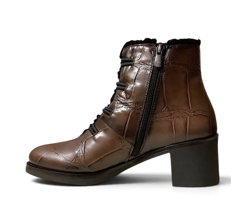 Jose Saenz 5176 Brown Croc Leather A/Boot
