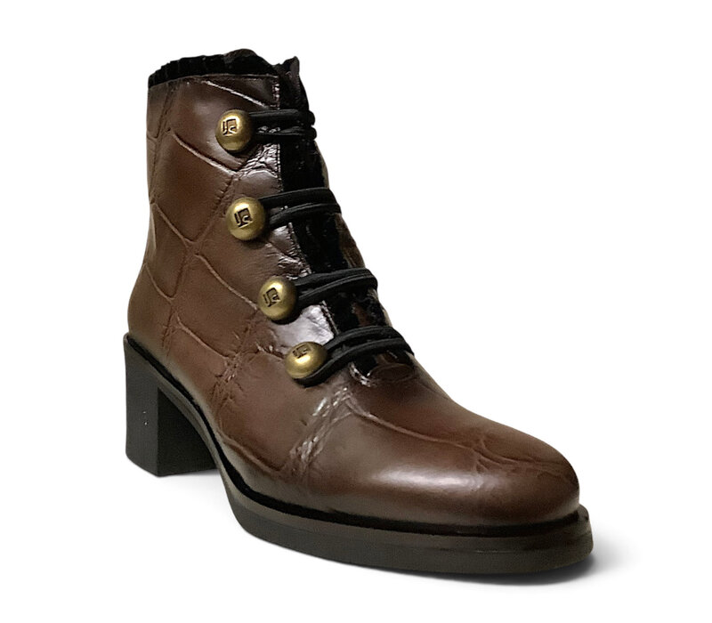Jose Saenz 5176 Brown Croc Leather A/Boot