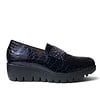 Wonders Wonders C-33158 Navy Croc Slip on Shoes