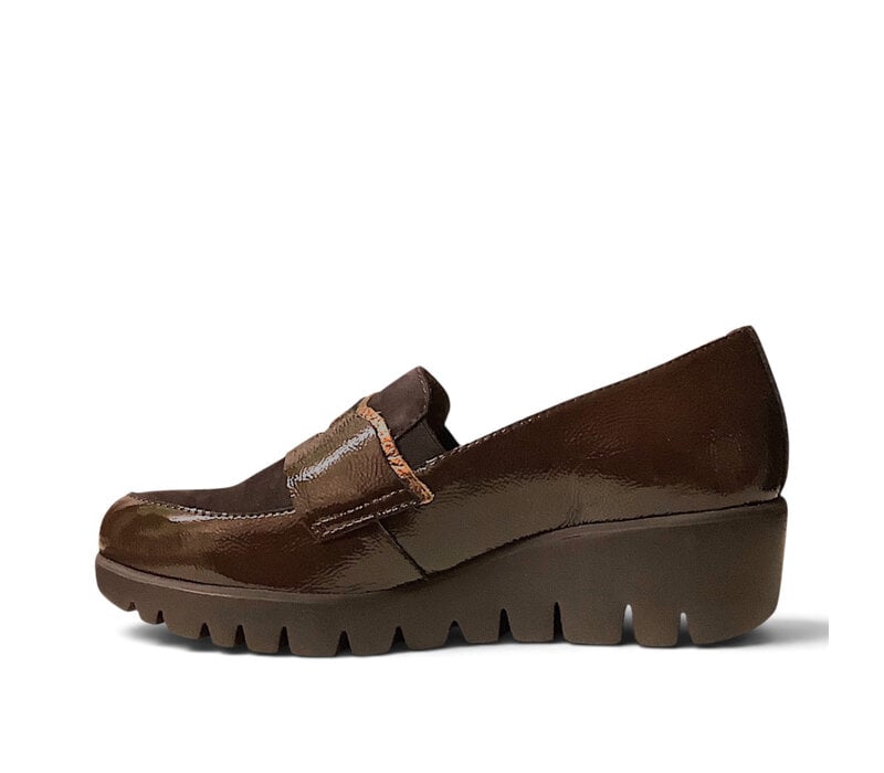 Wonders C-33360 Brown Slip on Shoes