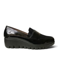 Wonders C-33360 Black  Slip on Shoes