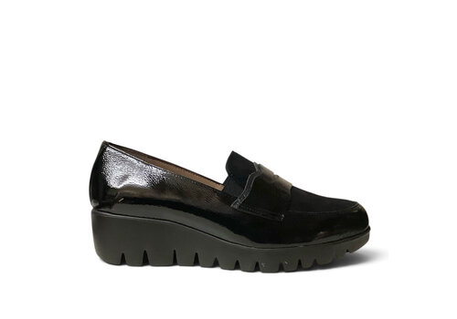Wonders Wonders C-33360 Black  Slip on Shoes