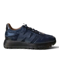 Wonders A-24110 Navy Lea/Sue Sneakers