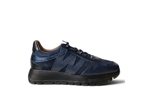 Wonders Wonders A-24110 Navy Lea/Sue Sneakers