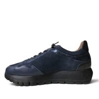 Wonders A-24110 Navy Lea/Sue Sneakers