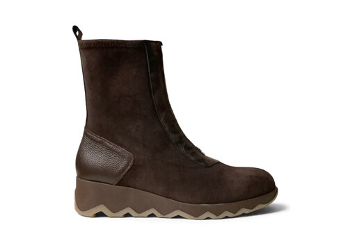Wonders Wonders C-7632 Brown Front Zip Boots