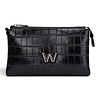 Wonders Wonders WB-52007 Black Croc X-Body  Bag