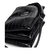 Wonders WB-52007 Black Croc X-Body  Bag