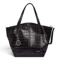 Wonders WB-56006 Black Croc Tote Bag