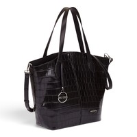 Wonders WB-56006 Black Croc Tote Bag