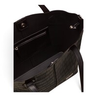 Wonders WB-56006 Black Croc Tote Bag