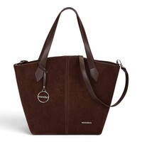 Wonders WB-56006 Brown Suede Tote Bag