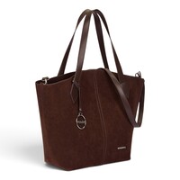 Wonders WB-56006 Brown Suede Tote Bag