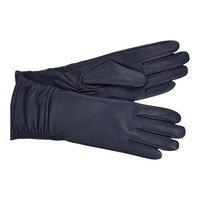 Seeberger 19062 Navy Midi Leather Gloves
