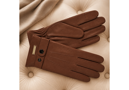 Seeberger Seeberger 19806 Tan Soft Leather Gloves