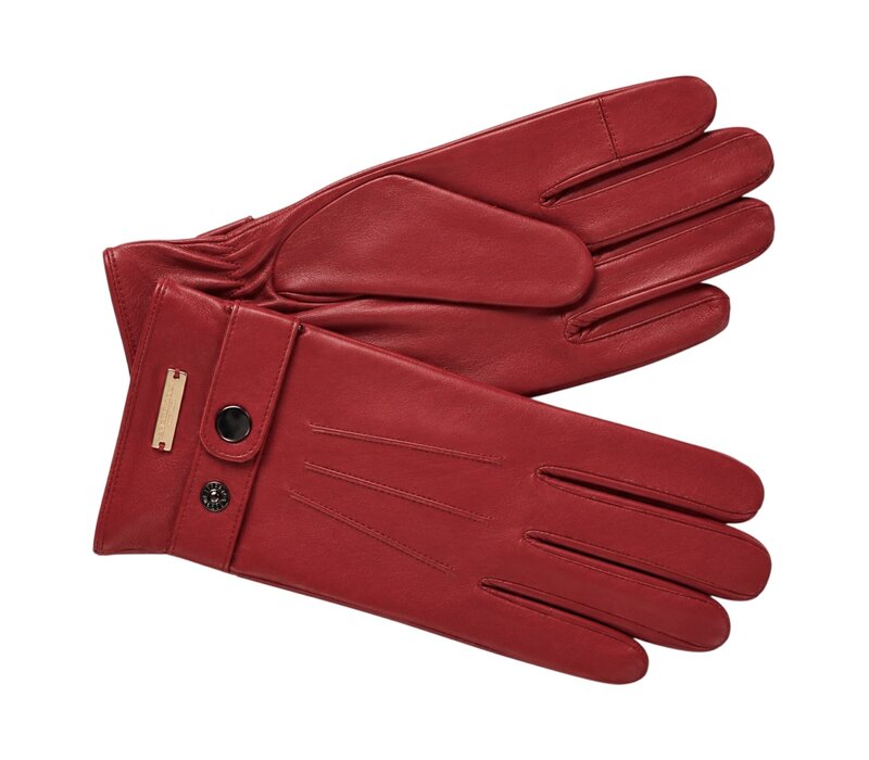 Seeberger 19806  Red Soft Leather Gloves