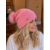 Seeberger Seeberger 16207 Cashmere Turn-up w/Fur Pom