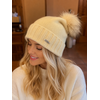 Seeberger Seeberger 16207 Cashmere Turn-up w/Fur Pom