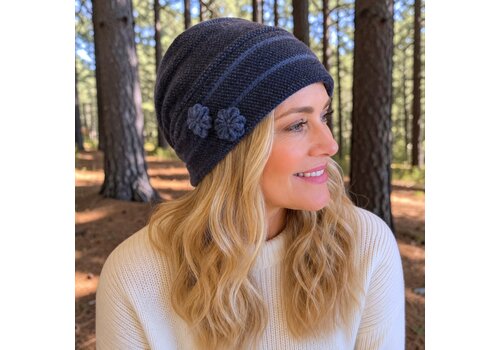 Seeberger Seeberger 20090 Navy Boiled Wool Toque