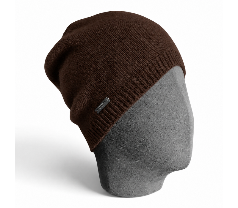 Seeberger 19967 Brown Beanie in Soft Yarn