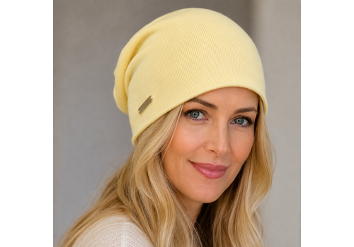 Seeberger Seeberger 19979 Lemon Fine Knit Headsock