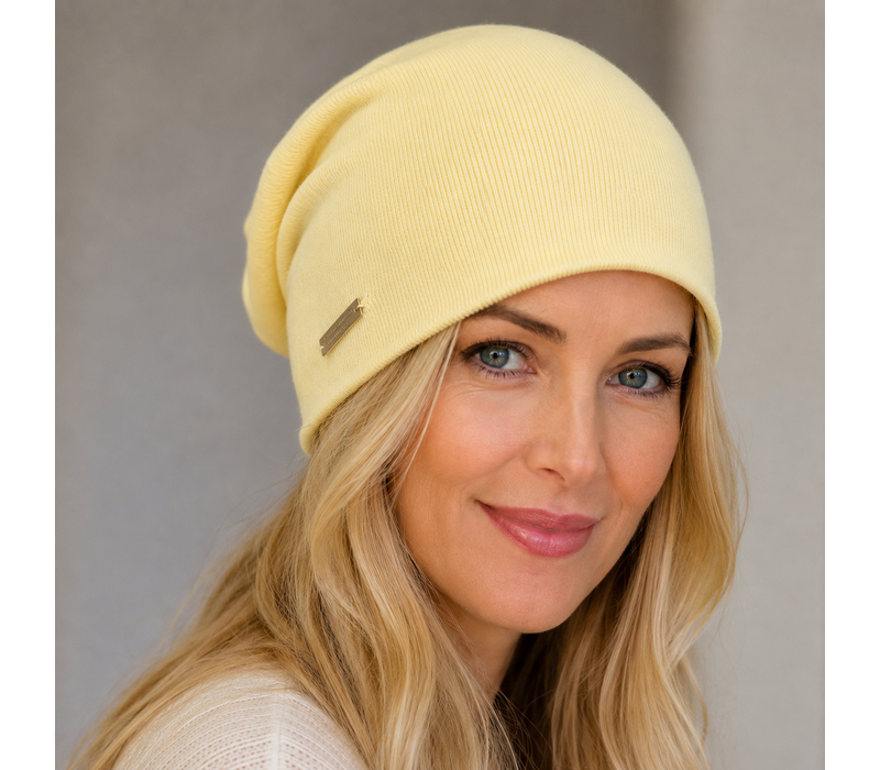 Seeberger 19979 Lemon Fine Knit Headsock