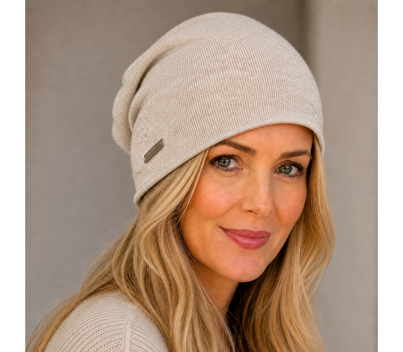 Seeberger 19979 Oatmeal Fine Knit Headsock