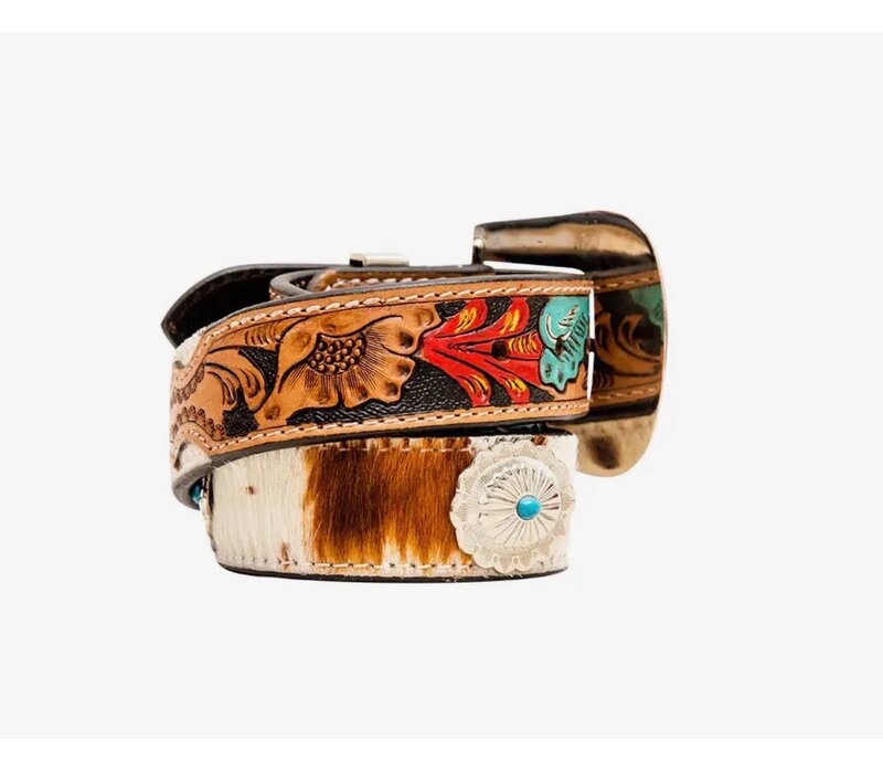 MYRA Cummerband Hand Tooled Belt