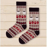 Polar Star Brown multi COFFEE Warm Socks