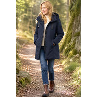 JUNGE “PIL” Navy Water Resistant Coat