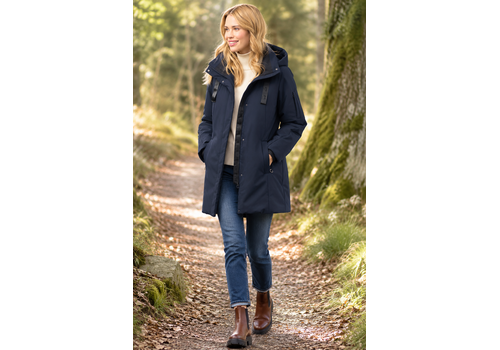 Junge JUNGE “PIL” Navy Water Resistant Coat