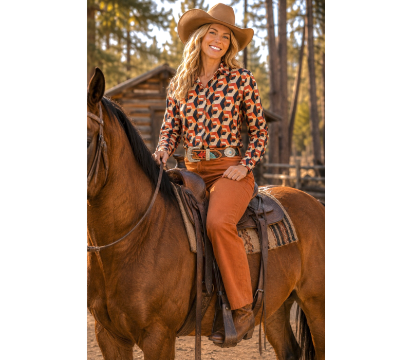 Lola Espeleta PA105 Rust Straight Leg Pants