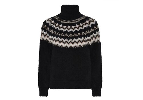 Micha A/W Micha 179 159 Black/Camel Nordic Knit