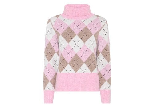 Micha A/W Micha 183 151 Rose/Camel Polo Sweater