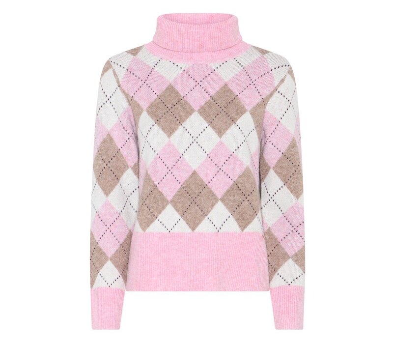 Micha 183 151 Rose/Camel Polo Sweater