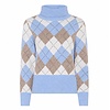 Micha A/W Micha 183 151 Blue/Camel Polo Sweater